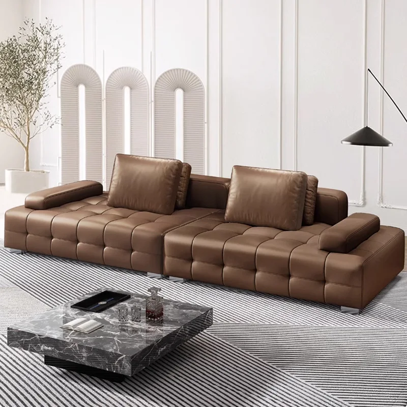 Sofa aus verdicktem Rindsleder