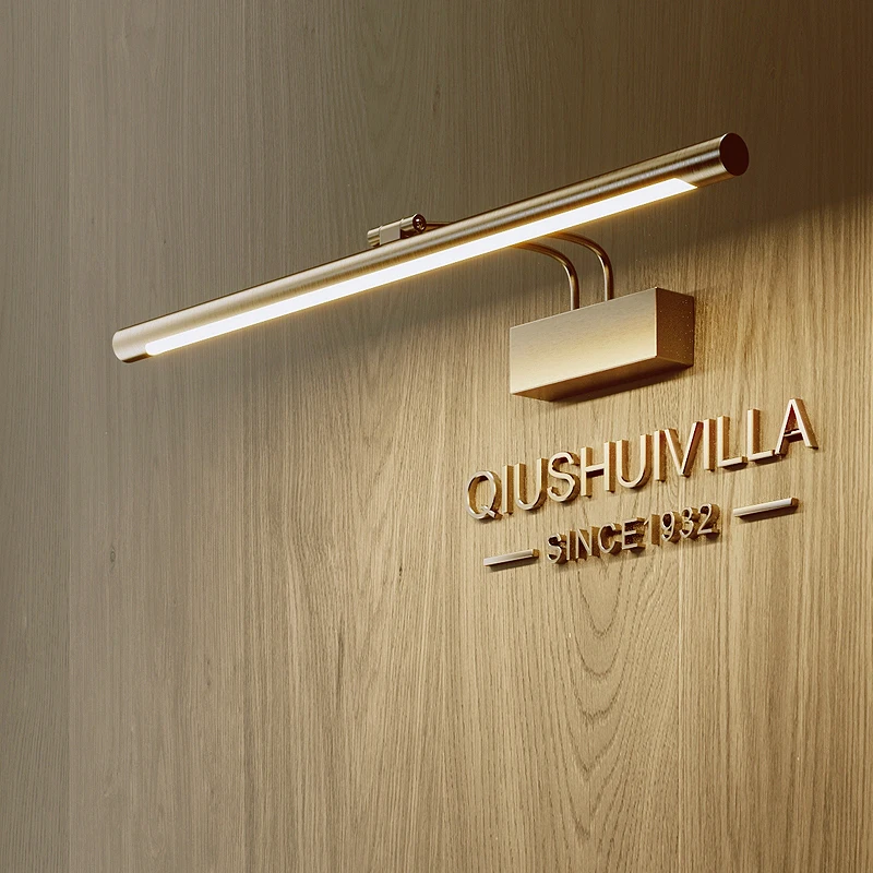 

Bronze American antique strip photo wall lamp mirror headlight hotel entrance door decoration gallery special lamp