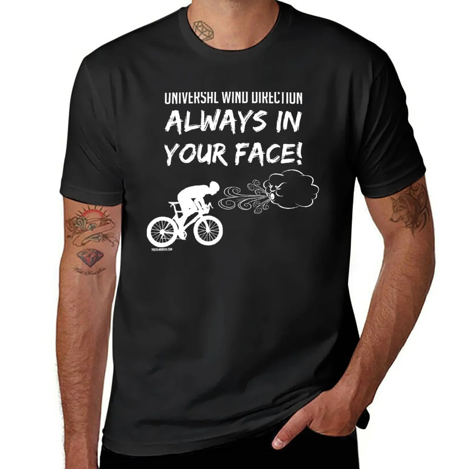 New Universal wind direction : ALWAYS IN YOUR FACE (white) T-Shirt cute clothes custom t shirts heavy weight t shirts for men