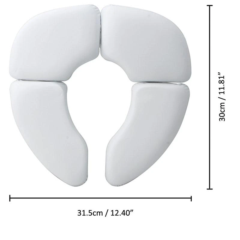 M76C Vasino pieghevole da viaggio per bambini per seggiolino per bambini Tappetino per WC portatile antiscivolo Cuscino per per