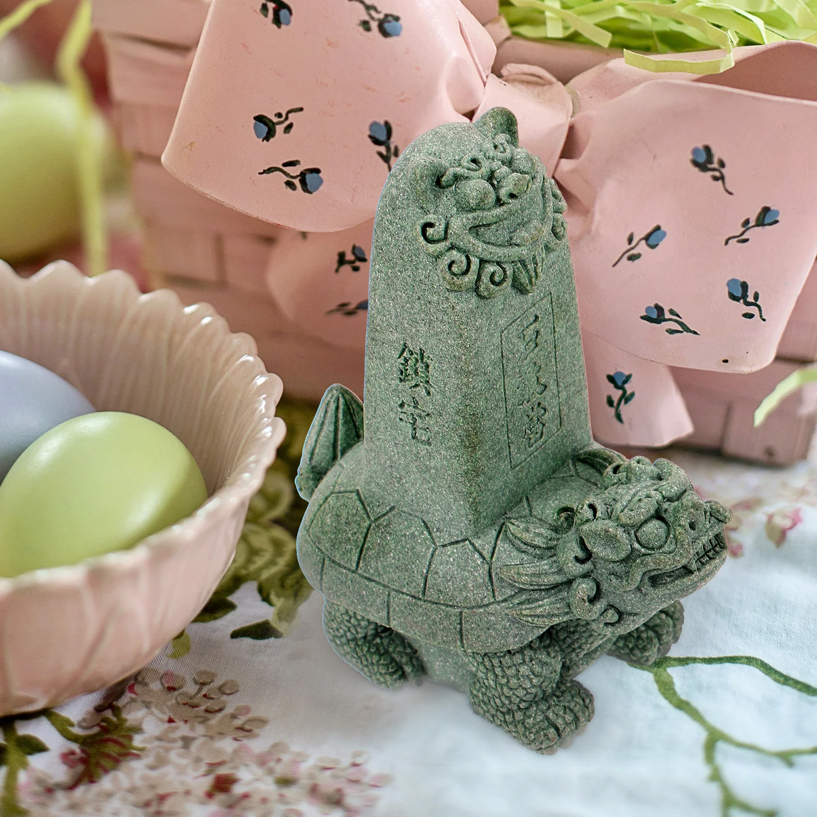 

Sandstone Fish Tank Decoration Unique Chinese Statues for Home Decor Micro Landscape Ornament Tea Pet Asian Decor Gift for Tea