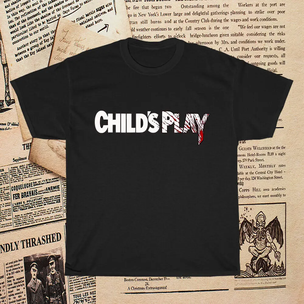 

New Chid's Play Famous Horror Movie Logo Men's T-Shirt Funny Size S to 5XL