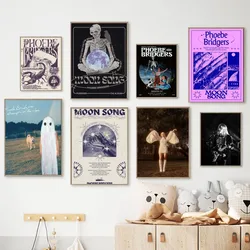 Singer Phoebe Bridgers Hot Music Poster Kraft Club Bar Paper Vintage Poster Wall Art Painting Bedroom Study Stickers