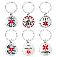 Service Pet ID Tag Emotional Support Animal (ESA) Red Medical Alert Symbol Federal Protection