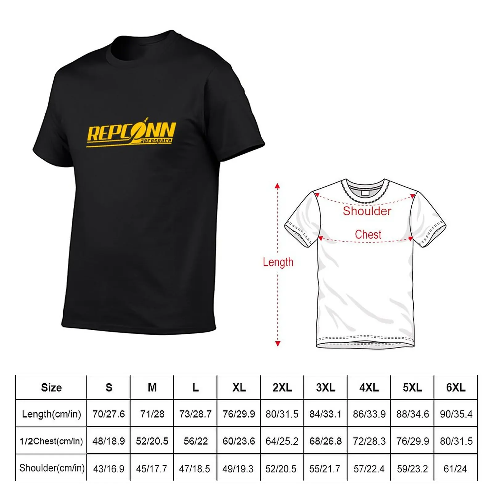 Repconn logo high quality yellow T-Shirt shirts graphic tees new edition tees customizeds Men's t-shirts