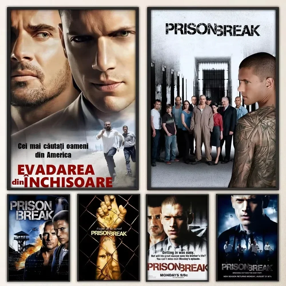 Póster de película Prison Break, póster elegante, pegatina de pared para sala de estar, Bar, pintura decorativa Vintage en lienzo