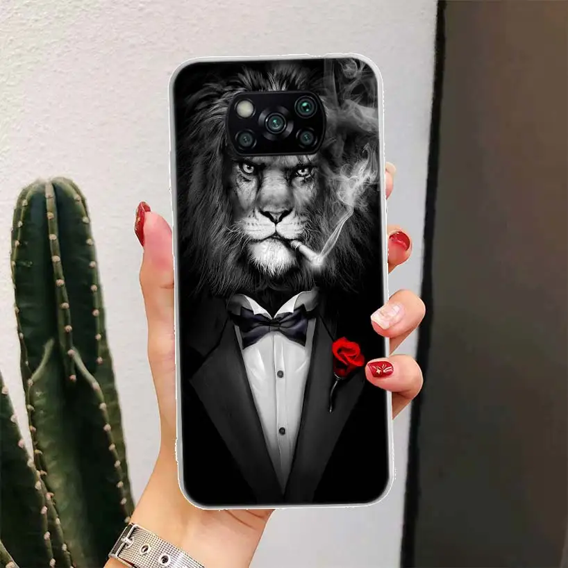 Man Suit Shirt Tie For Xiaomi Mi 11T Pro 11 Lite 11i 12X 12 13 12T 10T 9T 10Lite 5G Phone Case 10 9 8 Ultra 6X 5X CC9 Housing Fu