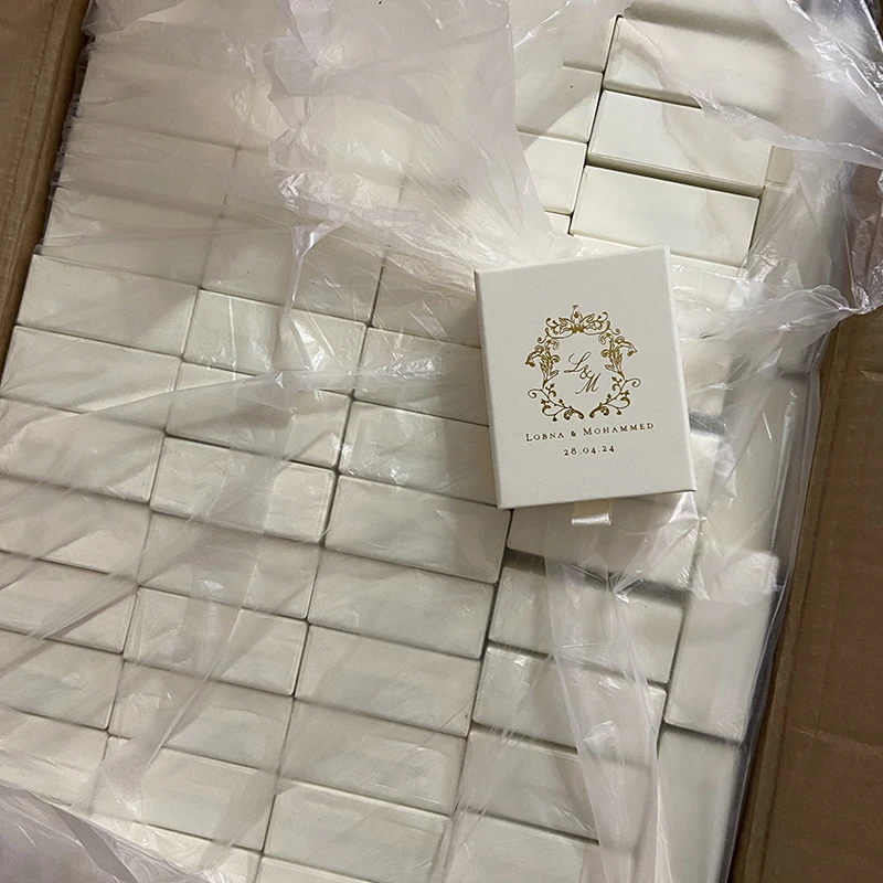 5/10Pcs Custom Logo Jewelry Drawer Boxes Necklace Ring Earrings Bracelet Jewelry Box For Birthday Wedding Gifts Box