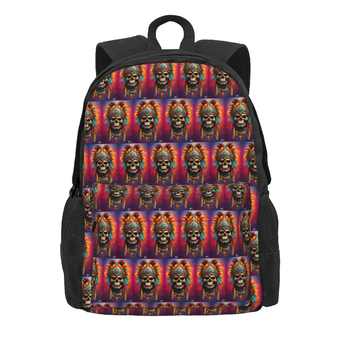 

Aztec Skull7 Backpack Daypack Large Capacity Boys Girls BookBag School Bag Shoulder Bags for Men Women