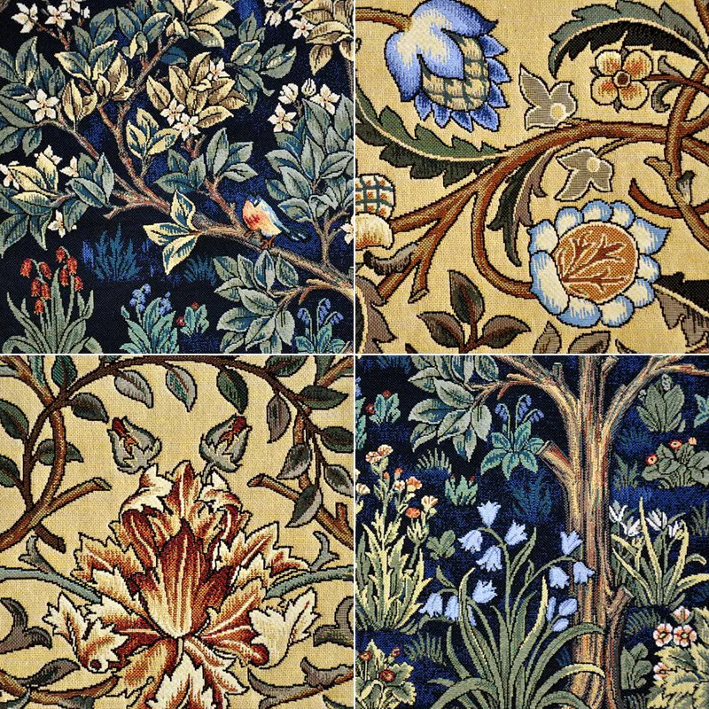 William morris blue tree of life 140*107cm antique textile decorative Belgiu wall hanging tapestry for home decorative tapestry