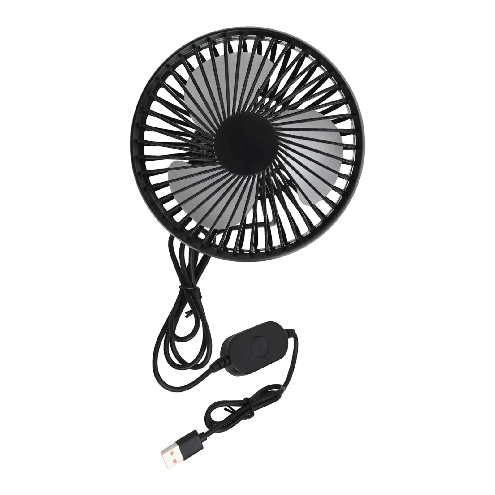 Compact Dashboard USB Fan Offering 3 Speeds and Easy Installation for Improved Ventilation in Hot Weather Conditions
