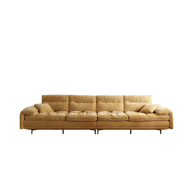 

Modern simple sailing sofa ultra wide sitting depth adjustable backrest small apartment new light luxury