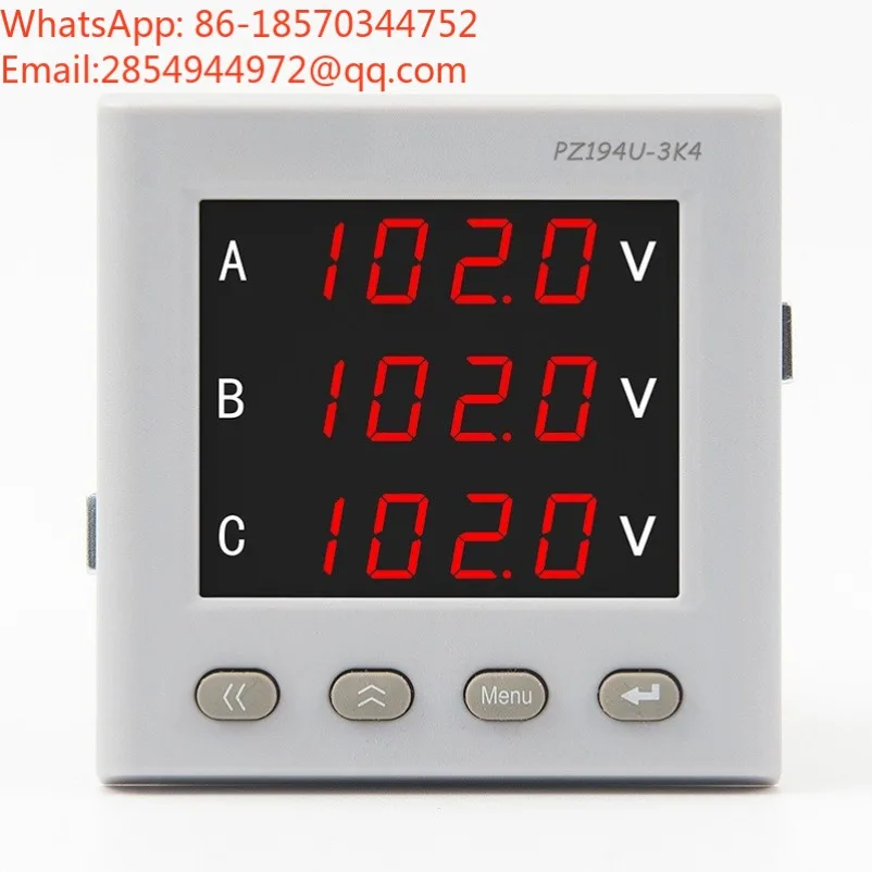 PZ194U-3K4 AC Three-phase Voltmeter Multi-function Smart Meter Ammeter