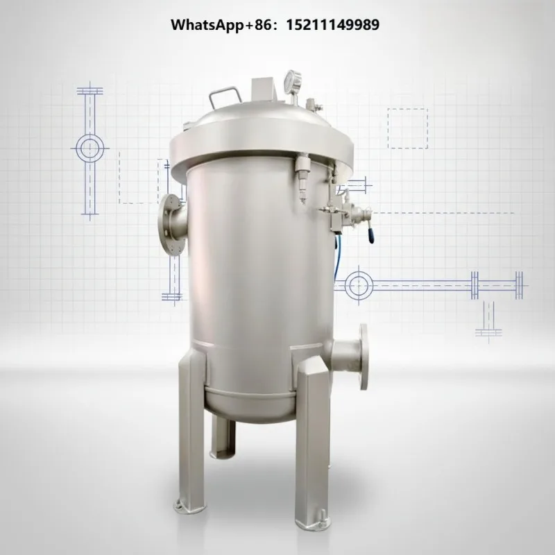 Pneumatic Quick Open Multi Bag Filter Machine Water Treatment Stainless Steel Corrosion Resistant Industrial Chemical Filtration
