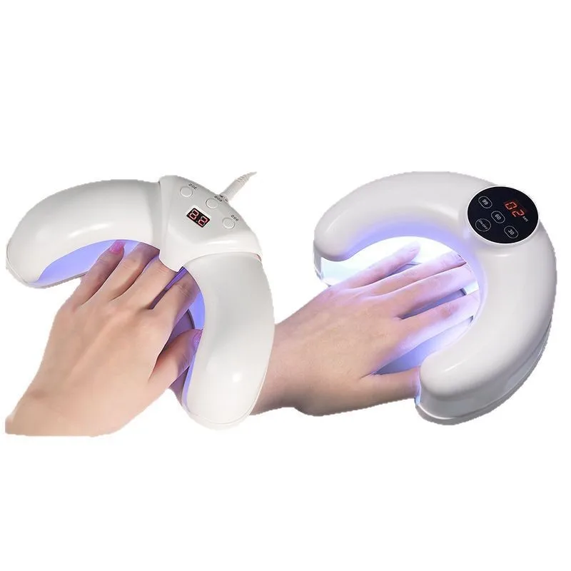 

Neu intelligent quick-drying crescent manicure light anti-black hand dual light source phototherapy nail induction telescopic U-