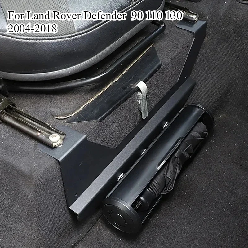 

For Land Rover Defender 90 110 130 04-18 Car Passenger Seat Umbrella Barrel Aluminum Alloy Container Holder Box Car Accessories