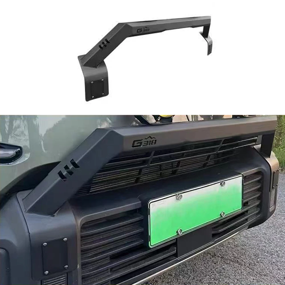 

Для CHANGAN Deepal G318 2025 2026: Модифицированный передний бампер, кронштейн для прожектора, защитная решетка, защитный барьер переднего бампера