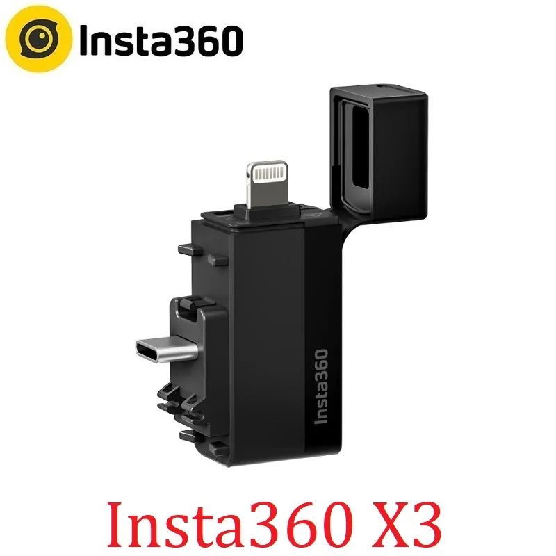 Insta360 X3 Quick Reader SD Card Reader Fast File Transfer For Insta 360 ONE X 3 Original Accessories For iPhone / Android