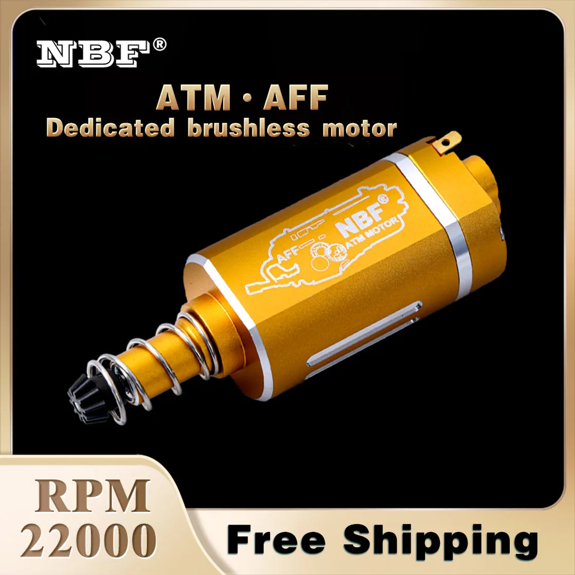 محرك NBF ATM AFF جديد مخصص 480 بدون فرش مع عزم دوران عالي جدًا وصندوق موجة ثانية مغناطيسي قوي محرك AFF مخصص