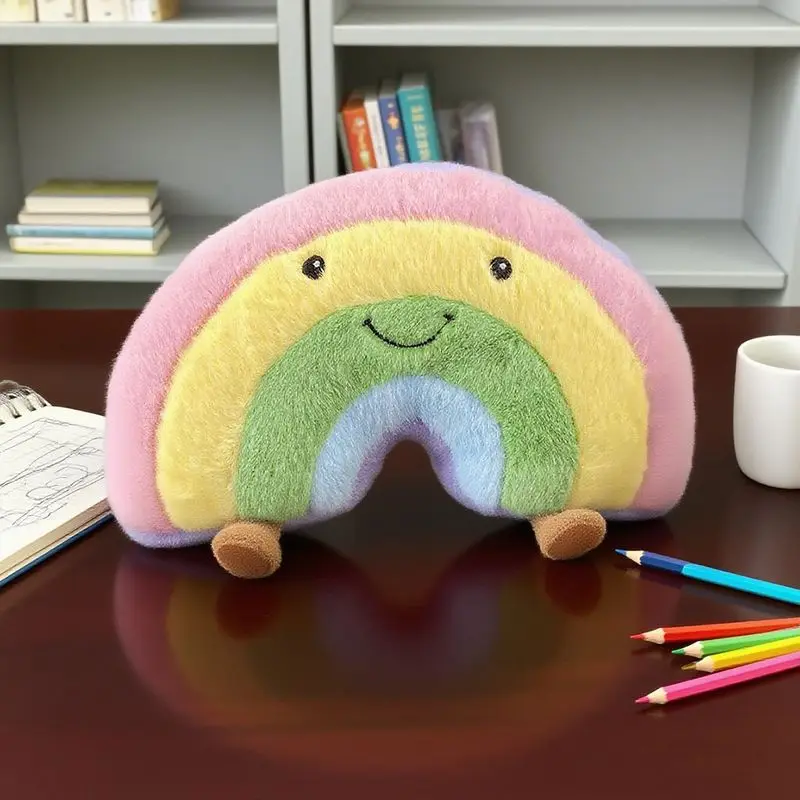 20*33cm pelúcia arco-íris brinquedos bonitos coloridos brinquedos de pelúcia dos desenhos animados para meninos meninas aniversário presente de natal