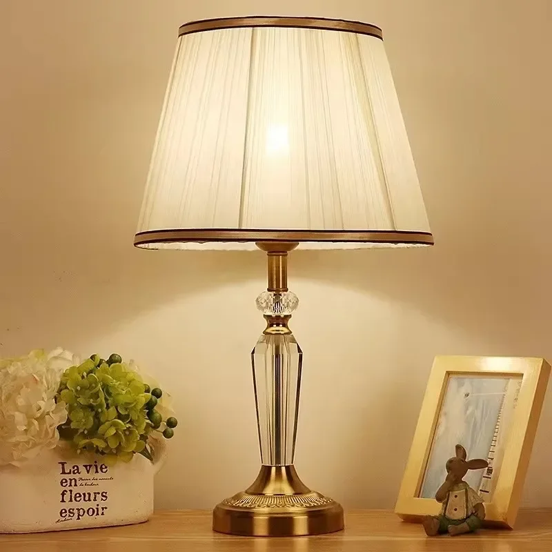 Bedside table lamp Hotel engineering fashion decoration crystal table lamp