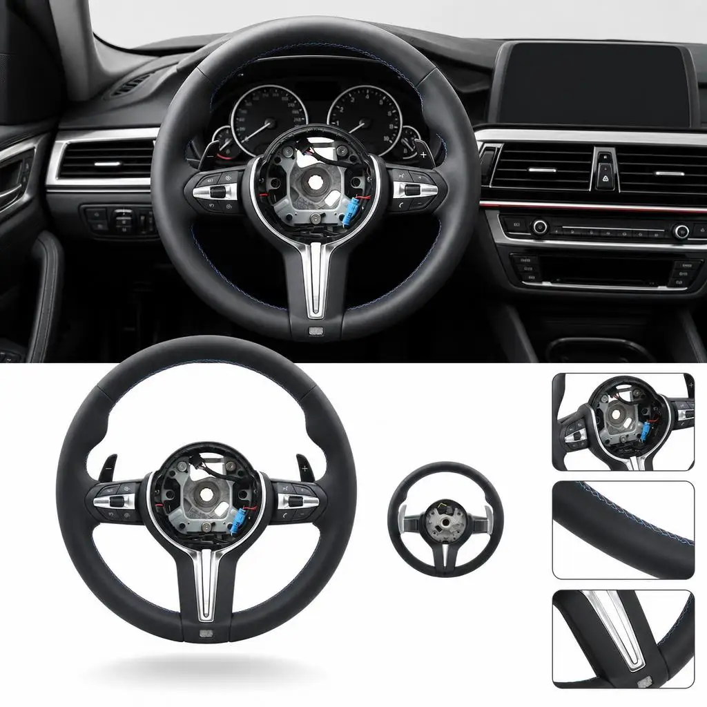 Volante in pelle per BMW F30 F31 F34 M3 F80 F32 F33 F36 M4 F82 83 X2 F39