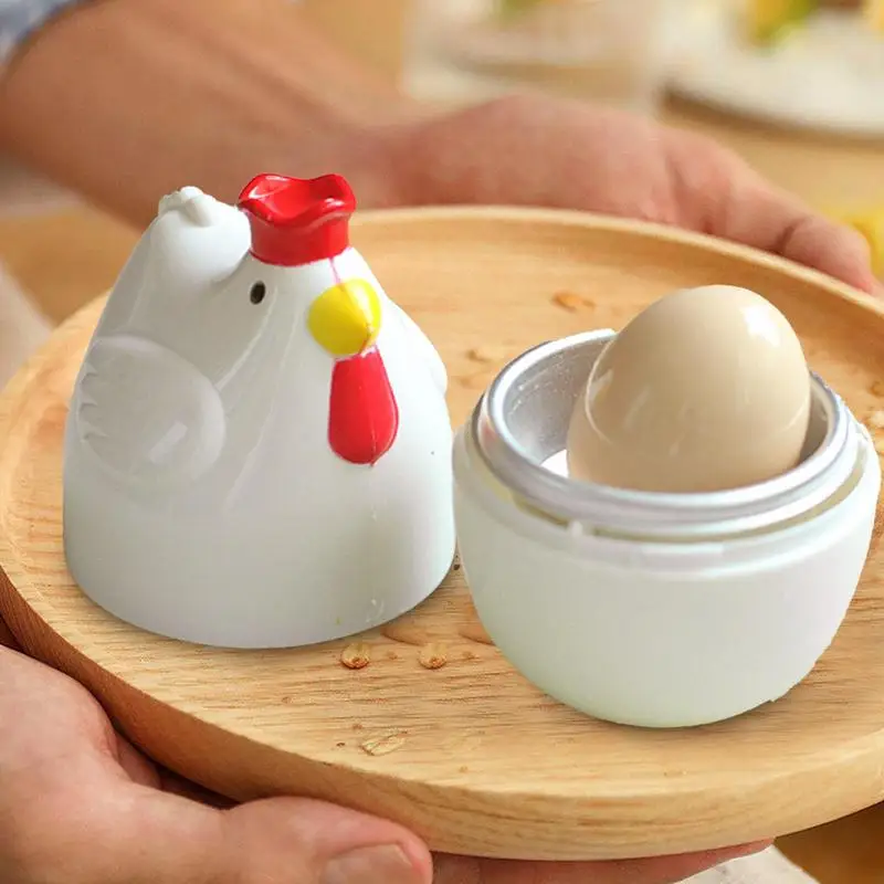 Microwave Egg Cooker Kitchen Cooking Appliance Egg Cooker Soft Medium And Hard Boil Egg Maker Chicken Shape Egg Boiler