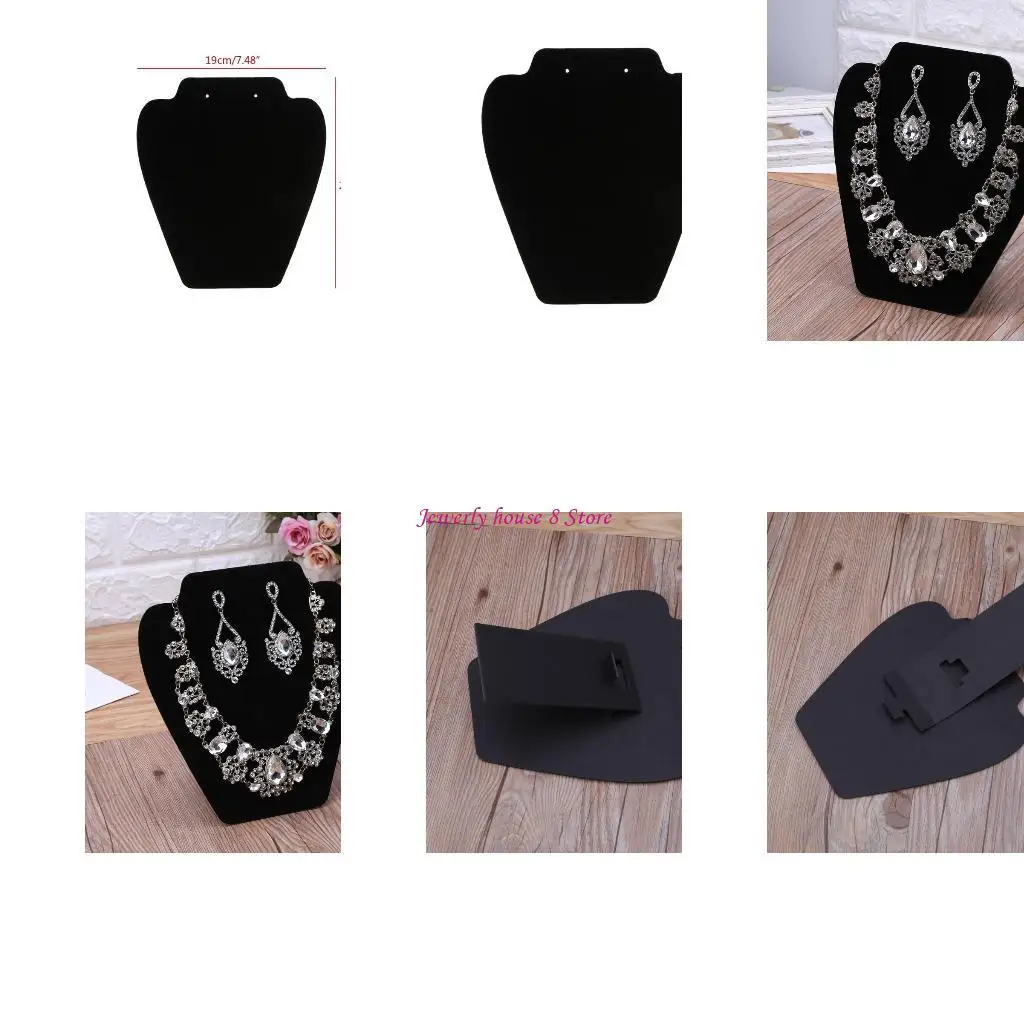 

Chain Earring Necklace Display Stands Black Easel Necklace