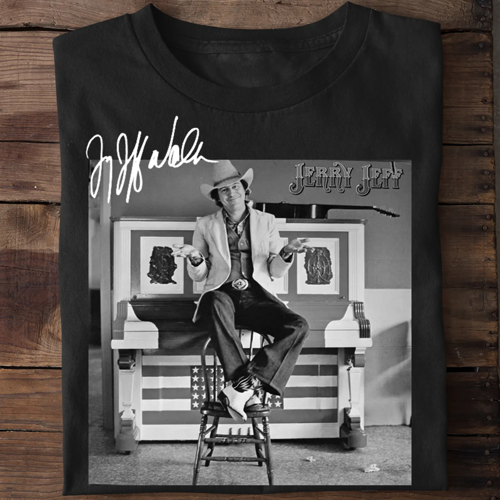 

Jerry Jeff Walker: Classic Cotton Tee for Fans