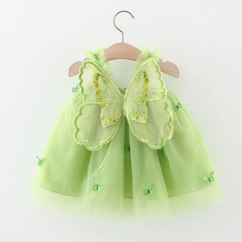 Cute Butterfly Wings with Princess Dress Shooting Clothing Travel Commemorative Photograph Props Accessories Baby Birthday Gifts