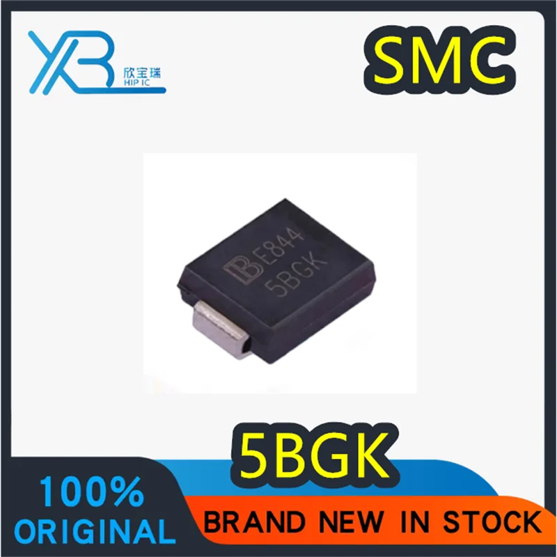 

60 pieces/batch 5.0SMDJ60CA SMC diode with silkscreen marking 5BGK, surface mount TVS bidirectional 60V transient suppression.