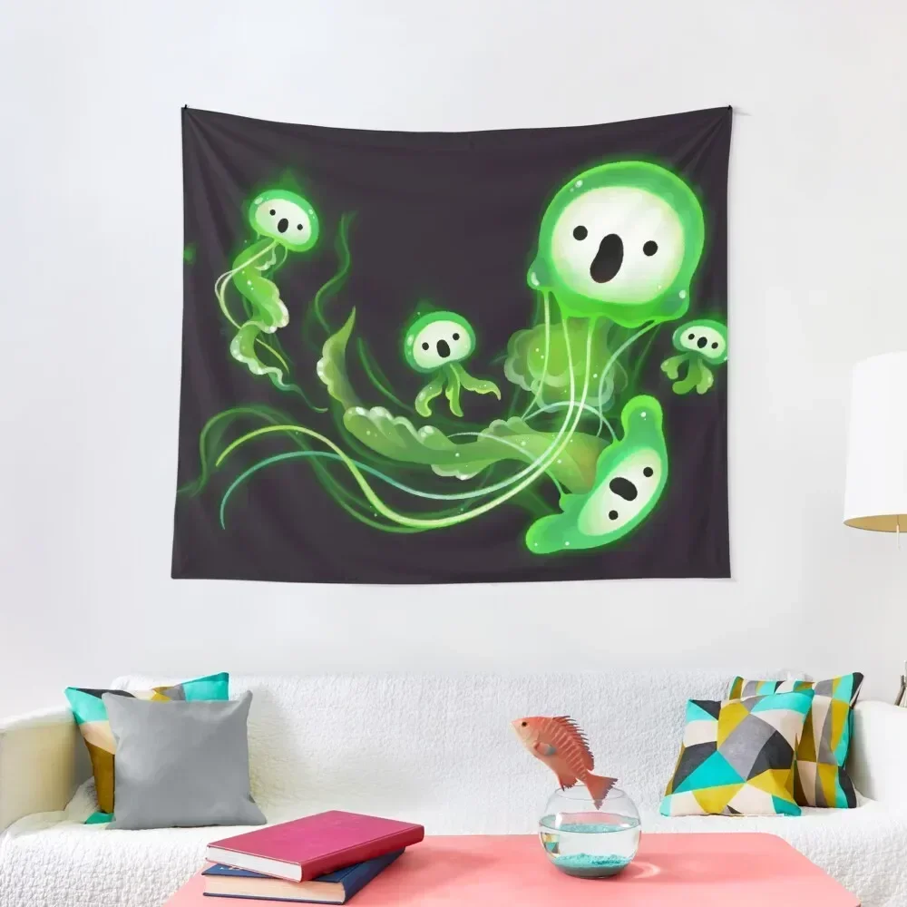 

Ghost Jellyfish Tapestry Room Decor Aesthetic Home Decorations On The Wall Wall Hanging Decor Tapestry