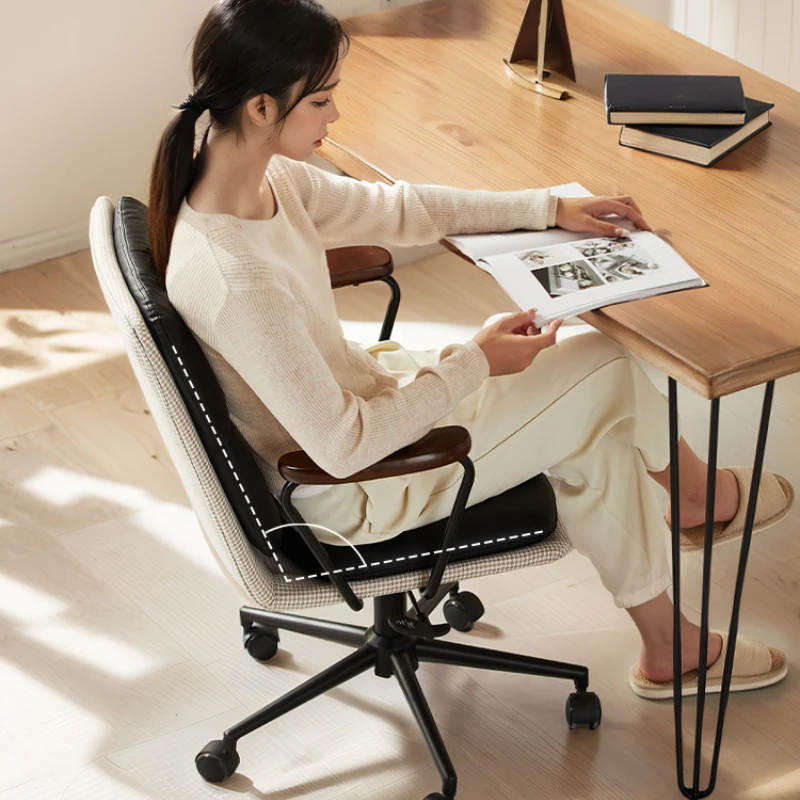 High-grade Study Computer Chair Home Comfort Armrest Living Room Chair Office Supervisor Swivel Chair