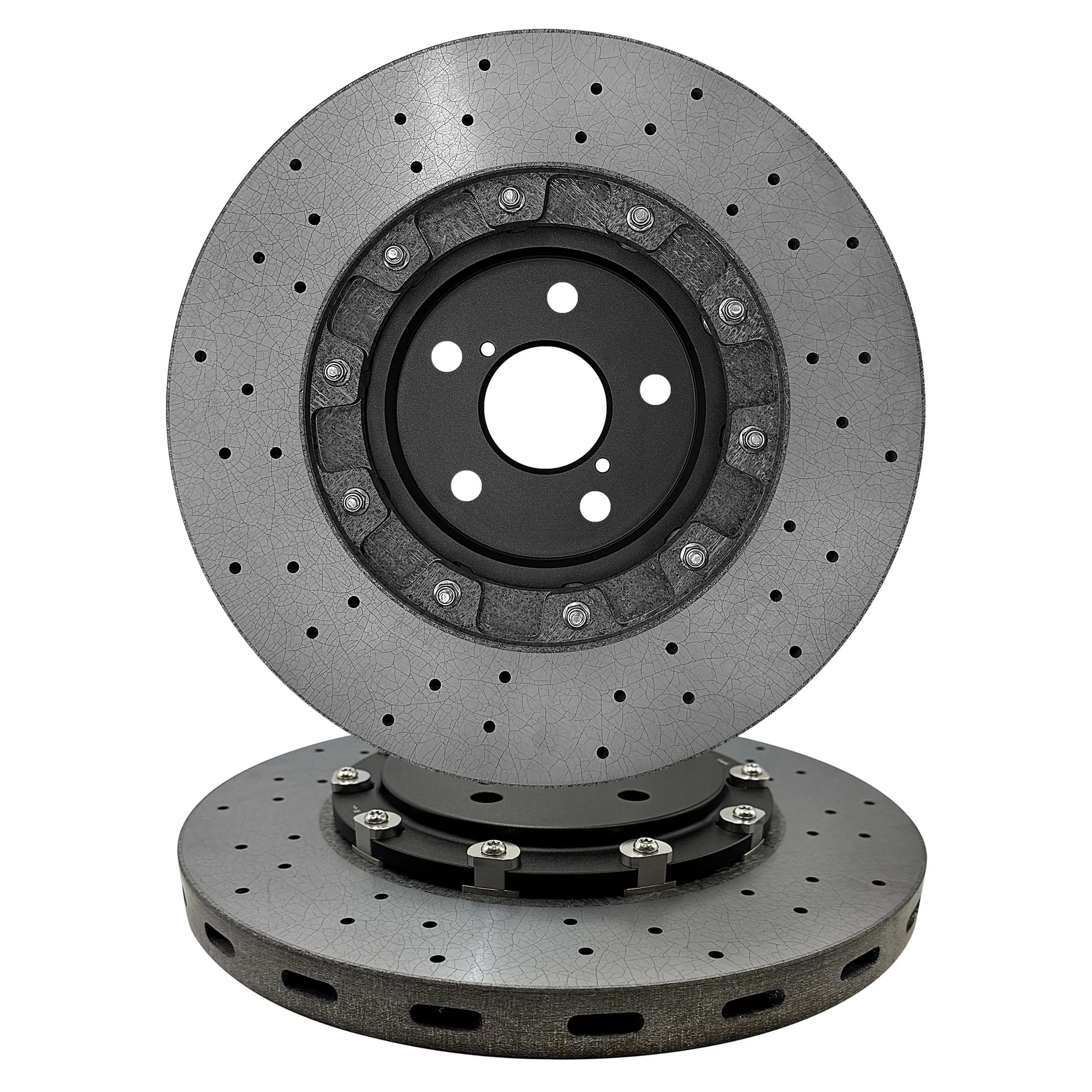 43512-52180 43516-52020 Front 356MM 28MM CCB Brake Rotors Carbon Ceramic Disc For Toyota