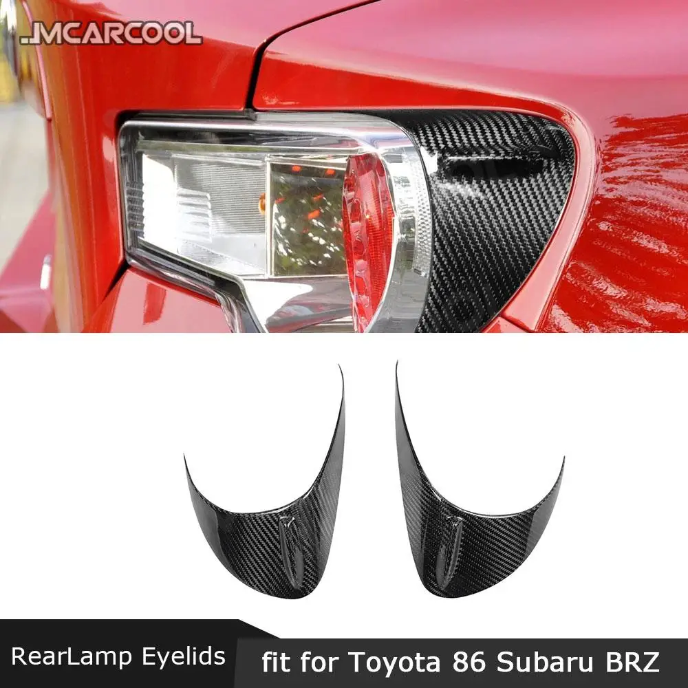 

JMCARCOOL Carbon Fiber Car Tail Lamp Eyelids Eyebrows RearLight Trim Cover Stickers For Toyota 86 Subaru BRZ 2012-2016