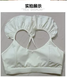 Fashionable Ruffle Edge Sports Bra for Women, Shock Resistance, Gathered Bra, European and American Style Fitness Top, 2024