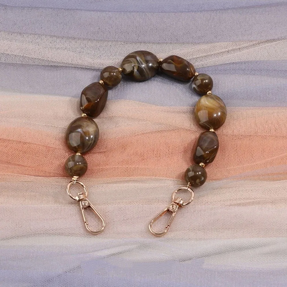 

Янтарный цвет бусины, цепочка для сумки, сменная цепочка из акриловой смолы, струнная цепочка, струящаяся светло-золотая женская сумка, детали сумки, аксессуары