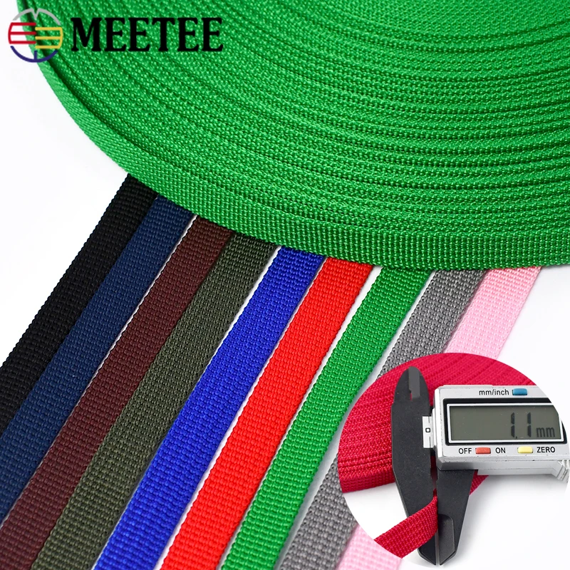 

1Rroll=45M 10mm Colorful PP Decorative Ribbon for Sewing Shoulder Bag Strap Luggage Bias Binding Webbing Straps DIY Accessories
