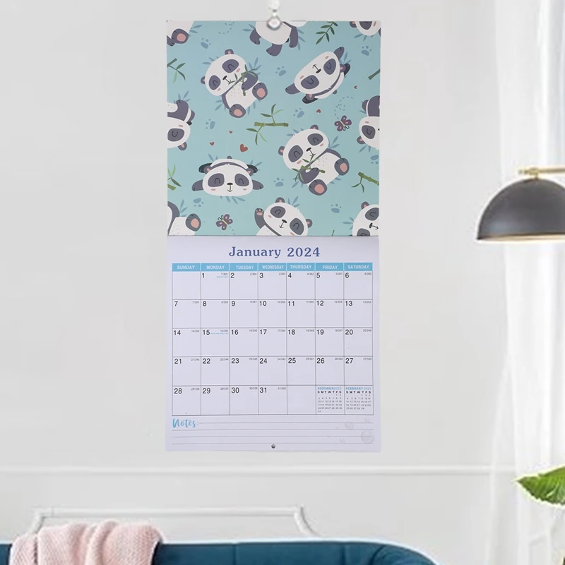 2024 Desk Calendar Wall Hanging Calendar Large Weekly Monthly Yearly Planner Desk Schedule To Do List Agenda Organizer