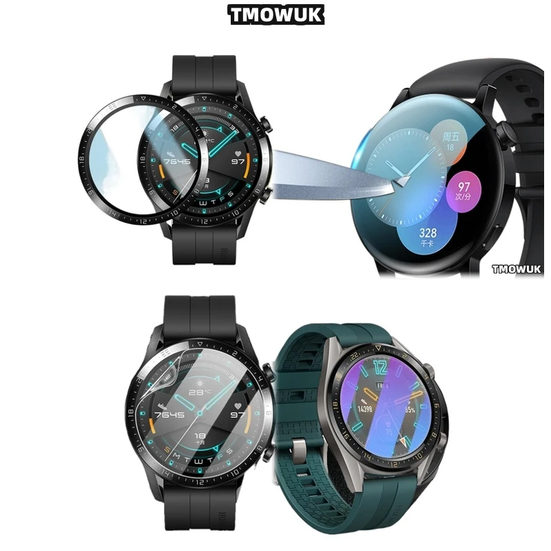 

For Huawei WATCH GT2 GT3 GT4 GT5 Pro Cyber Ultimate 41 42 43 46mm, Cutting Edge Glass Shield