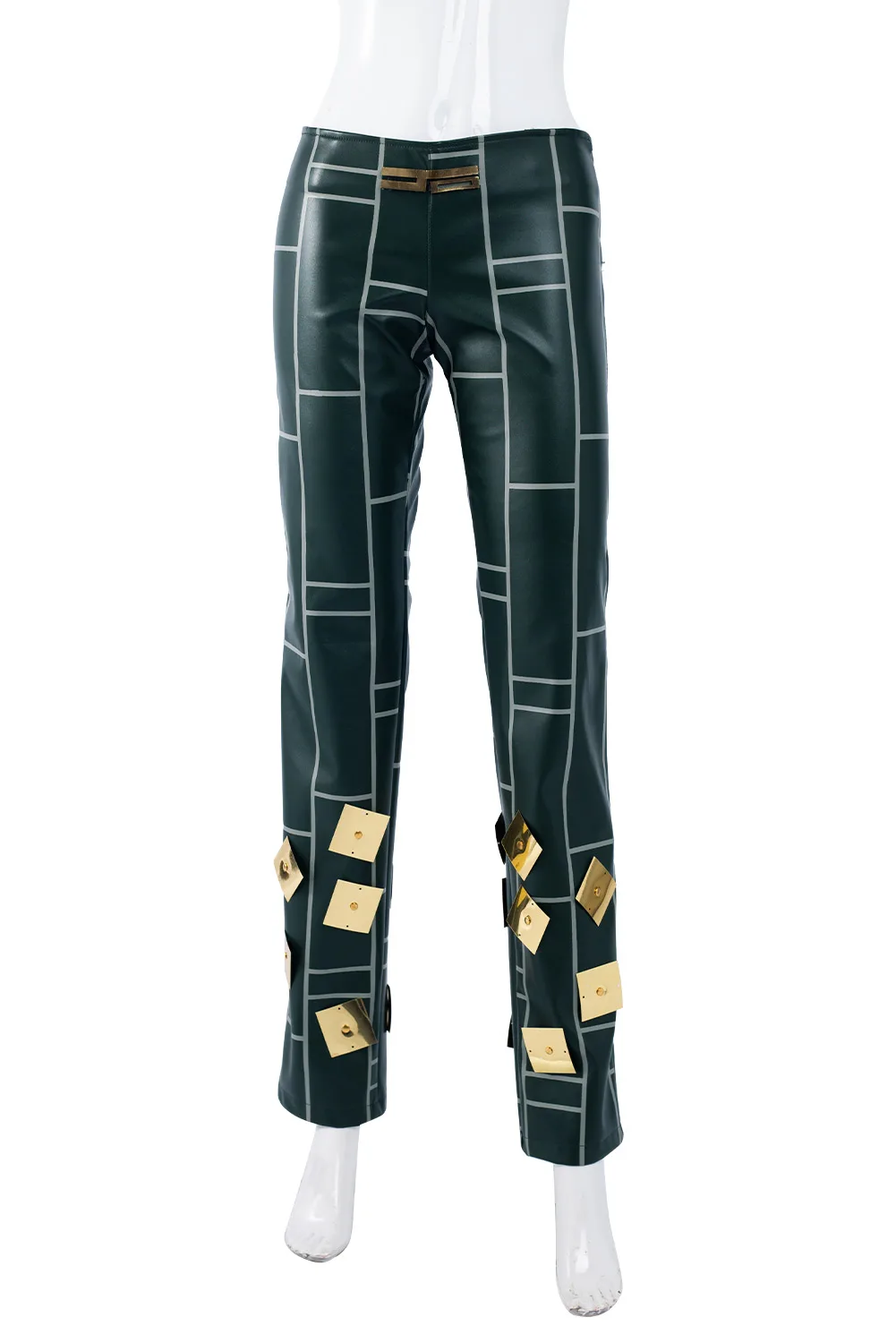 Costume de Cosplay Jolyne Cujoh pour Femme, Ensemble Complet, Manteau, Pantalon, Chaussures, Bottes, Perruques, Veste, Boucles d'Oreilles, Gril, ixd'Halloween