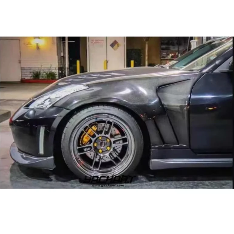 

CF Carbon Fiber 2002–2008 350Z Z33 YC 3 Style Комплект переднего брызговика для 350Z Z33 Переднее крыло