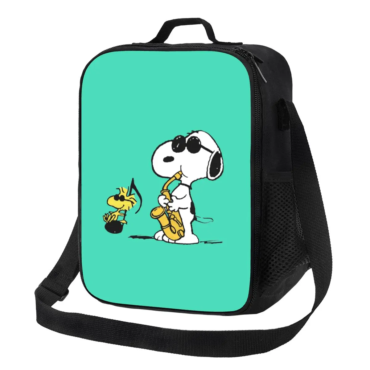 

Пользовательские S-snoopys саксофон музыкальная изолированная сумка-тоут для обеда для женщин многоразовый холодильник термоищевая коробка для бенто школьная