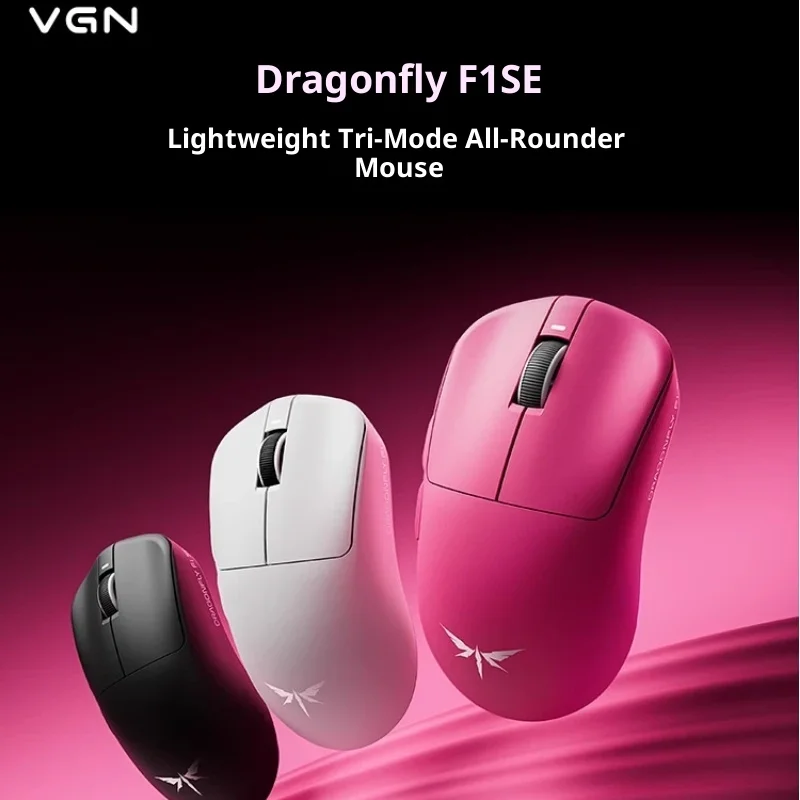 

Vgn Dragonfly F1se Wireless Bluetooth Gaming Mouse Tri-Mode Comprehensive Design for Computer And Office Long Battery Life