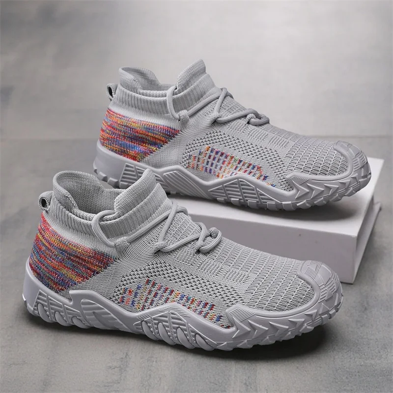 Men's mesh casual sneakers new summer soft-sole anti-slip outdoor running shoes fashion breathable lightweight speed sports shoe