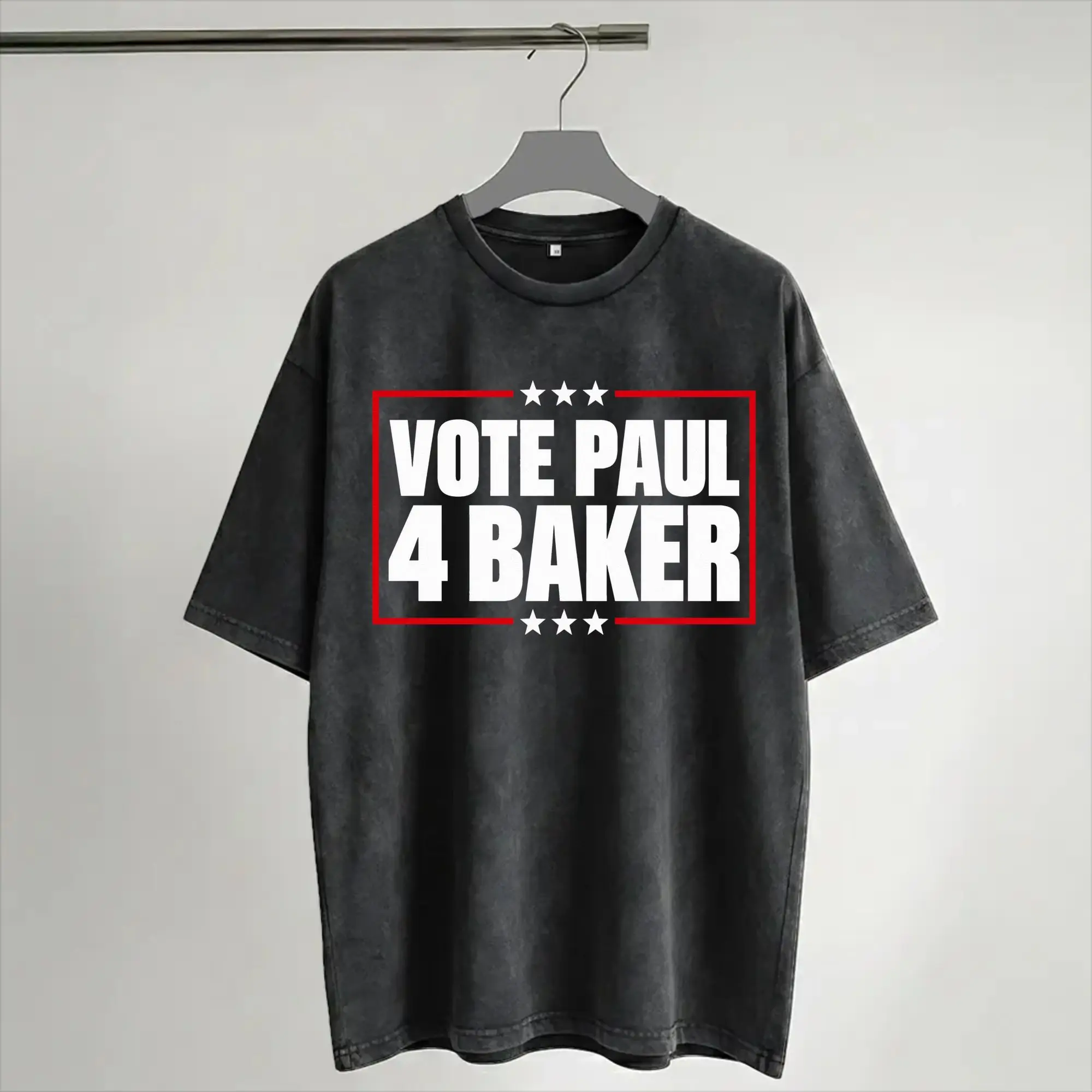 Harajuku Washed Shirts Vote 4 Paul Baker  Apparel Casual T Shirt Harajuku  Streetwear Short Sleeve Graphic Printed Tops Tees