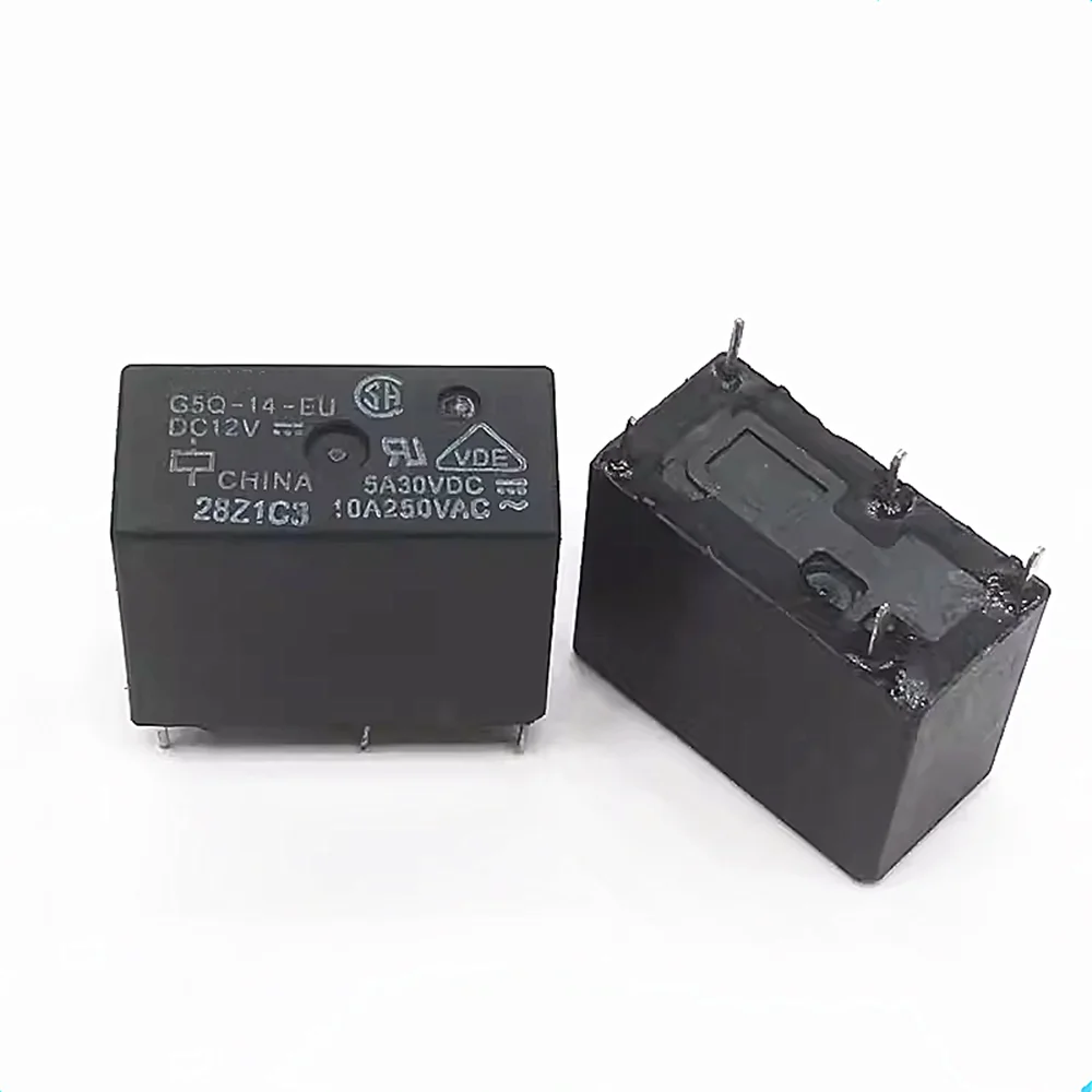 

10PCS Relay G5Q-1 G5Q-1-EU G5Q-1A G5Q-1A4 G5Q-1A4-EU G5Q-14-EU-7 G5Q-14 G5Q-14-EU DC5V DC12V D24V 5A 30VDC 10A 250VAC 4PIN/5PIN