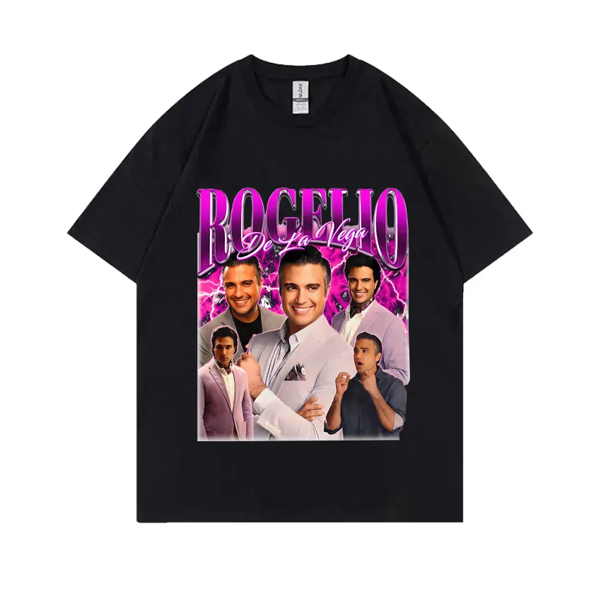 

Rogelio De La Vega T-shirt Men Women Fashion Oversized O-neck T Shirts Male Casual High Quality Cotton Tshirt Man Vintage Tees