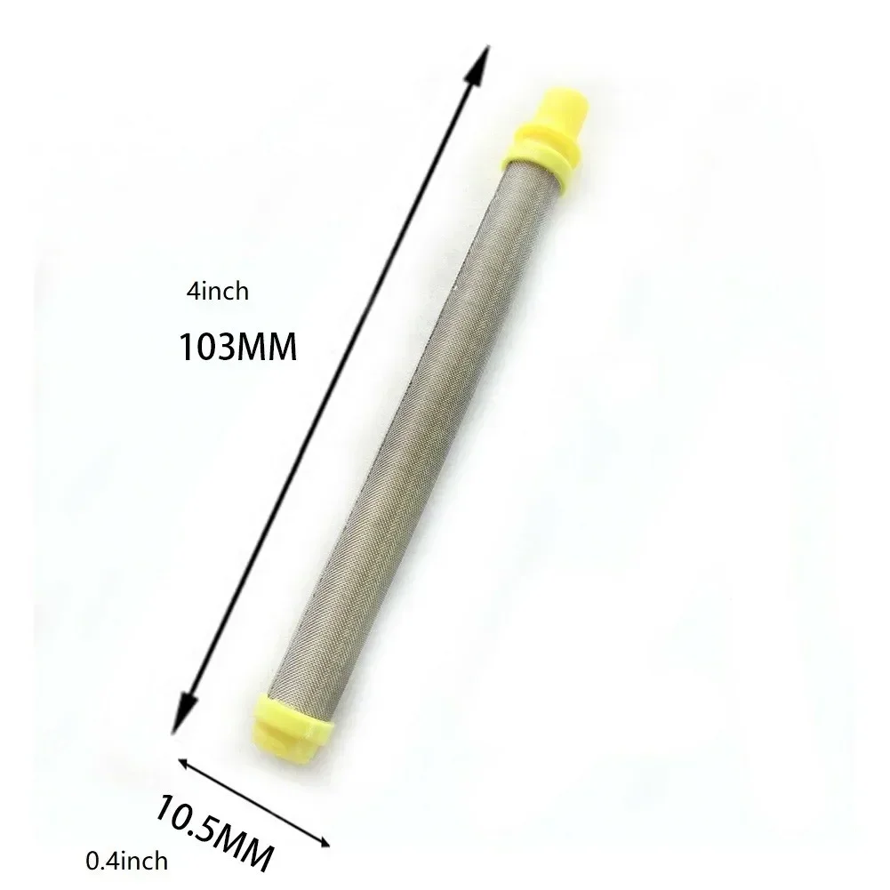 Imagem -03 - Pistola Mal Ventilada Filtro Pulverizador de Pintura Inserção 30 100 200 Malha 304 Aço Inoxidável Acessórios da Máquina de Pulverização 10 Peças
