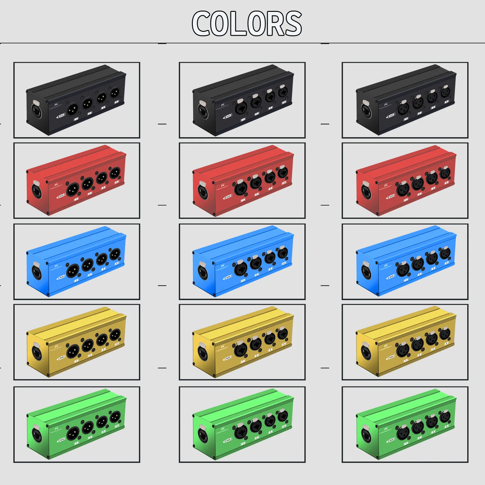 1pc RJ45 CAT5 Ethercon to 4 Channel 3Pin XLR Audio/DMX over Network Cable Extender for Stage Sound Lighting and Recording Studio